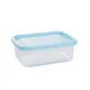 Caixa pequena para armazenamento de alimentos, organizador de lanches, caixa retangular, plástico transparente PP, caixa para conservação de alimentos apta para micro-ondas