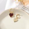 2023 Nuevo Estilo Elegantes Pendientes de Nicho Únicos de Celebridad de Internet para Mujer Pendientes Cortos con Pin de Plata 925 Pendientes B220