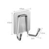 Gancho adhesivo de acero inoxidable 304 para cocina, baño, creativo, sin perforaciones, sin costuras, para colgar detrás de la puerta, de metal