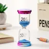 Regalo para estudiante reloj de arena con degradado 3/5/10/15/30 minutos para el hogar alivio del estrés embudo adorno de escritorio