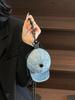 Corea del Sur Dongdaemun Sombreros Nuevos de Moda Personalizados Rojo Retro Sobre de Tela Vaquera Nicho Mini Graffiti Bolso Cruzado
