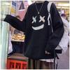 Suéter de Cuello Redondo para Hombre Moda Primavera y Otoño Marca Smiley Tejidos Estilo Perezoso Pareja Nuevo Otoño e Invierno Estilo Hong Kong Estilo Japonés Top