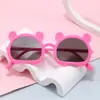 Gafas de Sol para Niños Estilo Coreano Bebé Lindas Súper Lindas con Orejas de Oso Gafas de Sol Anti-UV para Niños y Niñas