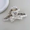 Corea del Sur Nuevo Elegante Negro y Blanco Puntos de Ola Pinza Grande Cruzada Moda Clip para Cabello Accesorios para el Cabello para Niñas