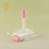 Frascos Recarregáveis DIY de Corretivo Líquido de Alto Brilho, Blush e Gloss Labial com Corpo Transparente Fosco e Tampa em Formato de Coração Rosa Tubos de Gloss Labial