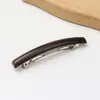 Pinza para el Cabello de Primavera Mate Simple y Elegante para Mujer, Pinza Cuadrada de Acero con Resorte de Color Sólido para Peinados Semirecogidos