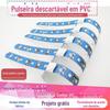 Pulseira Descartável Tira de Pulso em PVC Entrada Parque Aquático Playground Bar Conferência Impermeável Cinto de Identificação de Ingresso