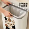 Lixeira de cozinha, lixeira doméstica para resíduos alimentares, recipiente de armazenamento de parede sem perfuração, lixeira de limpeza sem dobrar, lixeira sanitária de pendurar
