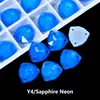 Rinestones Neón Cosidos a Mano Triángulo Gordo Piedras Biseladas Cosidas a Mano Accesorios de Rinestones Fluorescentes Ropa DIY Accesorios para Vestidos de Boda Decoraciones