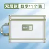 Bolsa de Arquivo Transparente de Camada Dupla da Mesma Cor para Livro Didático Bolsa de Lição de Casa Bolsa de Matéria Estudante do Ensino Fundamental Impressa Espessada Abertura Grande