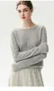Kang Sai Ni Ropa de Primera Calidad Lista para Usar Suéter de Cachemir 100% Sin Costuras para Mujer Otoño Nueva Llegada Jersey de un Hombro Manga Larga Base para Mujer