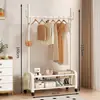 Nuevo modelo de perchero de pie para dormitorio, perchero de pie interior simple y engrosado para colgar ropa en las habitaciones del hogar