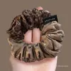Otoño Invierno Estilo Coreano Cuadros Lazo para el Pelo de Intestino Grande Mujer 2026 Nuevo Gama Alta Súper Grande Cuerda para Moño Flor en la Cabeza Accesorios para el Cabello