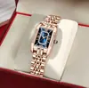 Reloj Cuadrado de Moda Explosivo Transfronterizo para Mujer, Nicho de Cuarzo, Lujo Ligero, Moda, Correa de Acero, Hebilla de Mariposa, Elegante, Resistente al Agua, Reloj para Mujer