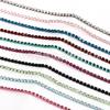 Corrente de garra de strass com eletroforese intensiva de cores, corrente de diamante criptografada, corrente de diamante, capa de celular faça você mesmo, acessórios de roupas