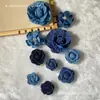 DIY Flor de Tecido Jeans Feita à Mão Flor Rosa Acessórios de Cabelo Materiais Ornamentos Semi-acabados Acessórios