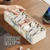 Caja de Almacenamiento para Gestión de Cables de Datos Cable de Auriculares Cable de Alimentación Cabezal de Carga Compartimentos Múltiples Oficina Hogar Caja Organizadora de Cables de Carga