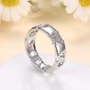 Moda Europea y Americana Anillo de Cadena Simple para Mujer Estilo Frío Anillo de Cadena Geométrico Distintivo Cadena de Nicho Ins Anillo de Dedo de Moda