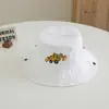Chapéu de Pescador Novo para Crianças AliExpress Transfronteiriço Primavera e Outono Bordado Chapéu de Sol Digger Algodão Lavado Retrô Chapéu Masculino S246