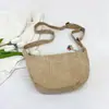 Bolso de Hombro de Moda para Dumplings de Comercio Exterior 2026 Nuevo de Pana Simple Casual para Mujer Bolso Cruzado Bolso de Mujer de Alto Valor