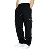 Pantalones Deportivos Casuales Transfronterizos Diseño de Pierna-dedo Multibolsillo Botón de Cordón Verde Militar Sueltos para Hombre