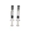 Jeringa precargada de 1 ml con bloqueo Luer estándar y escala de vidrio de borosilicato