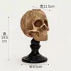 Bestseller internacional: Castiçal decorativo de caveira de Natal, Ornamento de atmosfera de Halloween, Porta-chaves para entrada de casa