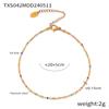Yunyao Estilo Coreano Fresca y Elegante Minimalista Versátil Joyería para el Día a Día Cadena de Cuentas de Arroz Diseño de Goteo de Aceite Joyería de Acero de Titanio