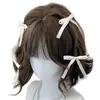 Peruca Feminina Completa Faixa Cabelo Curto Cacheado Lolita Coreana Cabelo Curto Cacheado Diário Fofo Doce Menina Rolo de Ovo Faixa Completa