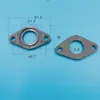 Carburador de Motocicleta Carburador de Garganta Única Bloco de Isolamento Térmico Interface de Conexão do Tubo da Garganta para Cortador de Grama Material Pps