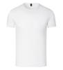 Nueva camiseta blanca pequeña de 200 g de alta gama de algodón helado oxígeno color sólido cuello redondo manga corta camiseta base para hombre camiseta top blanco
