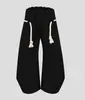Pantalones de chándal retro americanos con cordón para mujer para otoño e invierno, Pantalones grises de pierna ancha curvados, Pantalones de chándal casuales holgados, Pantalones rectos largos hasta el suelo