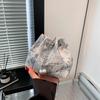 Bolsa de ombro com corrente bordada estilo coreano, moderna, 2025, nova bolsa estilo chinês, bolsa transversal portátil simples
