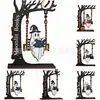 Adorno artesanal de madera para colgar, estatua de fantasma lector, producto nuevo transfronterizo