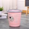 Bote de basura hueco para el hogar, sala de estar, cocina, cesta de basura grande con rejilla, bote de basura con aro de presión para inodoro, dormitorio