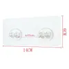 Ganchos Transparentes de Pared para Cocina y Baño Ganchos Adhesivos Fuertes Sin Rastro Accesorios de Parche Sin Clavos Ganchos Transparentes de Almacenamiento