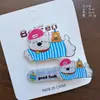 Dos Paquetes de Lindos Pasadores de Oso de Dibujos Animados Autocríticos, Pinzas de Pato Dulces para Estudiantes, Accesorios para el Cabello con Pinza de Corazón Femenino de Acrílico para Flecos