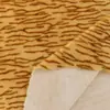 Tela de terciopelo con estampado de leopardo de visón europeo en stock, Juguete de peluche con estampado de rayas de visón dorado pequeño, Cojín, Tela para zapatos, sombreros