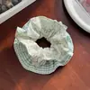 Bufanda Cuadrada Versátil de Lunares Francesa Goma para el Cabello Scrunchie Hueco de Cereza Cuerda para el Cabello de Cola de Caballo Simple Corazón Suave