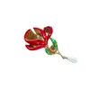 Broche Vintage de Esmalte Rojo Magnolia con un Diseño de Borlas de Gota de Agua de Perla, Accesorio Floral de Alta Gama para Qipao Estilo Chino