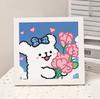 Animación de Dibujos Animados Nueva Pintura de Diamantes Kuromi DIY Juguetes de Pintura de Diamantes Hechos a Mano para Niños con Marco de Fotos Mesa Regalo