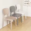 Respaldo de Silla de Plástico Escandinavo Hogar Moderno Simple Casual Taburete para Tienda de Té con Leche Hamburguesería Silla de Comedor Silla de Escritorio de Negociación