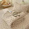 Juego de Edredón de Verano de Cuatro Piezas con Estampado de Dibujos Animados, Edredón Refrescante de Verano, Edredón para Aire Acondicionado, Juego de Cubre Cama, Juego de Ropa de Cama de Tres Piezas para Dormitorio de Estudiantes