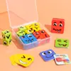 Cubo Mágico de madeira para educação infantil transfronteiriça, quebra-cabeça de troca de faces, brinquedos educativos para treinamento de raciocínio lógico para bebês, atacado