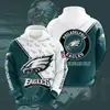 Moletom Masculino 3D Quente da Moda Transfronteiriço Estampado Super Bowl Americano Moletom de Rua Masculino Outono e Inverno Moletom