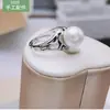 Accesorios de Perlas DIY Anillo Simple de Plata de Ley S925 Funda Vacía Accesorios Material de Funda para Anillo Hecha a Mano Pulsera Productos Semi-terminados