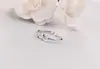 Anillo Abierto de Plata de Ley S925 Moda Anillo Personalizado de Lazo para Mujer Exquisito Simple Estilo Coreano Joyería de Plata de Ley Venta al por Mayor