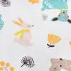 Capa para bolsa de roupas de algodão estampado, malha de algodão classe A para bebês, 300 peças, estampado, dupla face