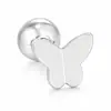 Nuevo ear cuff en forma de corazón con incrustaciones de diamantes de Amazon, acero inoxidable, versátil, único y elegante joyería de pendientes de mariposa para mujer