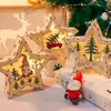 Kit de Materiais para Fazer Enfeites de Natal DIY, Decorações de Natal de Madeira, Atividade de Team Building Pequeno Presente Enfeites para Pendurar